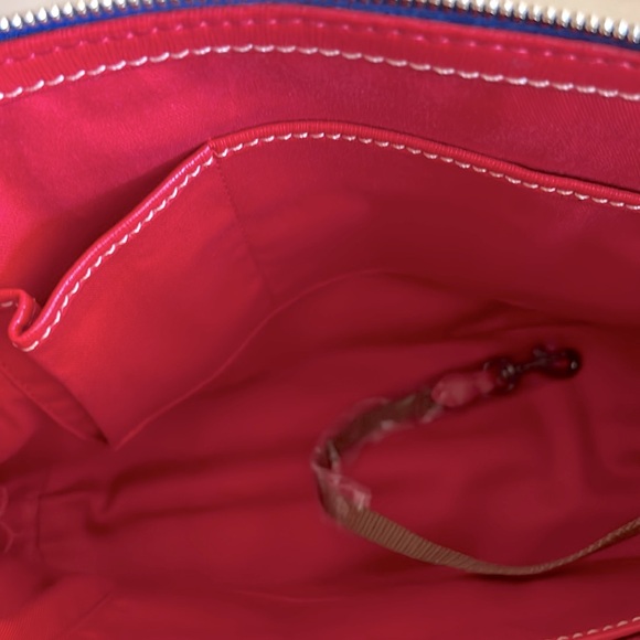 🆕Dooney & Bourke Zip Zip Satchel Bag In Graffiti Navy Blue - Picture 6 of 12